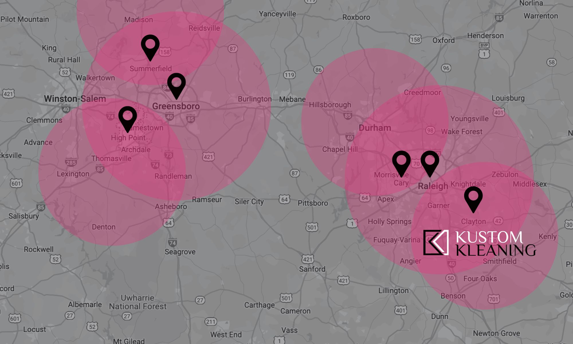 KUSTOM KLEANING - Areas We Serve Map (1)